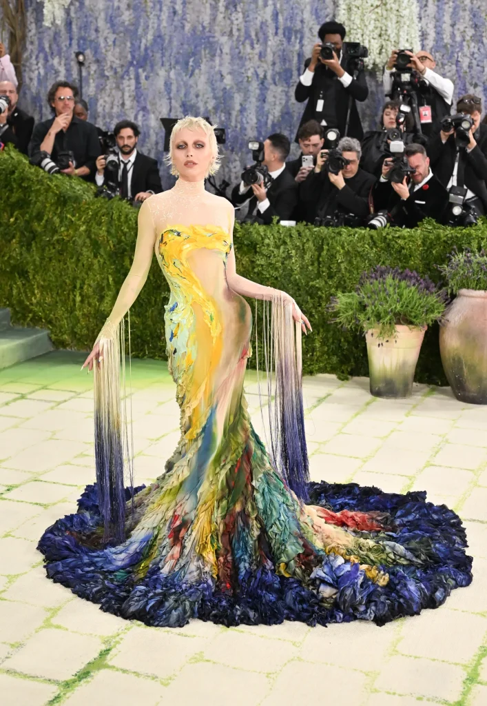 Emma Chamberlain in met gala 2026 wearing the Van Gogh Dress